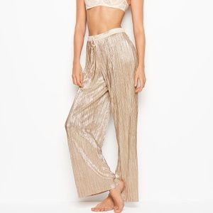 gold shine pleat PJ pant VS
